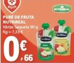 E.Leclerc puré de fruta nutrireal promoção