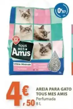 E.Leclerc Areia para gato tous mes amis promoção