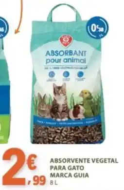 E.Leclerc absorvente vegetal para gato marca guia promoção