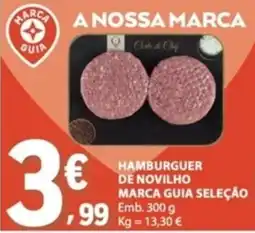E.Leclerc Hamburguer de novilho marca guia seleção promoção