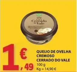 E.Leclerc Queijo de ovelha cremoso cerrado do vale promoção