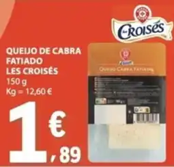 E.Leclerc Queijo de cabra fatiado les croisés promoção