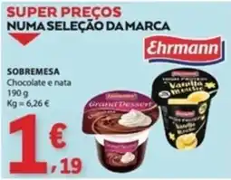 E.Leclerc Sobremesa ehrmann chocolate e nata promoção