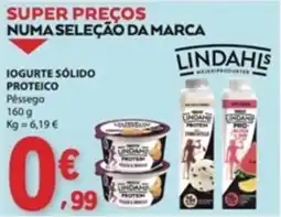 E.Leclerc Iogurte sólido proteico pêssego lindahls promoção