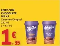 E.Leclerc leite com chocolate milka promoção