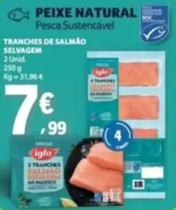 E.Leclerc Tranches de salmão selvagem iglo promoção