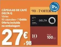 E.Leclerc Cápsulas de café delta q promoção