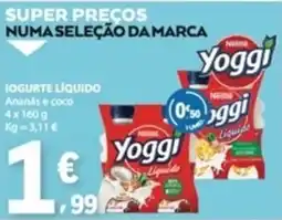 E.Leclerc Yoggi iogurte líquido promoção