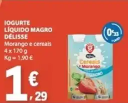 E.Leclerc Iogurte líquido magro délisse promoção