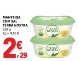 E.Leclerc Manteiga com sal terra nostra promoção