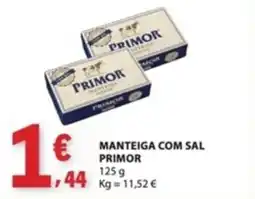 E.Leclerc Manteiga com sal primor promoção