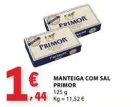 E.Leclerc Manteiga com sal primor promoção