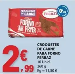 E.Leclerc Croquetes de carne para forno ferraz promoção