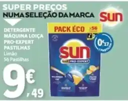 E.Leclerc Detergente máquina loiça pro-expert pastilhas limão sun promoção