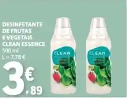 E.Leclerc Desinfetante de frutas e vegetais clean essence promoção
