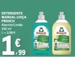 E.Leclerc detergente manual loiça frosch alecrim/limão promoção