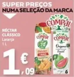 E.Leclerc Compal nectar clássico laranja promoção