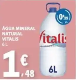 E.Leclerc Água mineral natural vitalis promoção