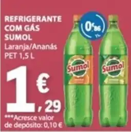 E.Leclerc Refrigerante com gás sumol laranja/ananas promoção