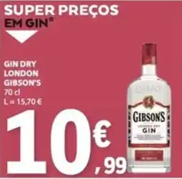 E.Leclerc gin dry london gibson's promoção