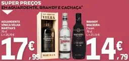 E.Leclerc Aguardente Vínica Velha Martha's promoção