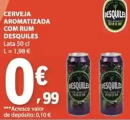 E.Leclerc Cerveja aromatizada com rum desquiles promoção