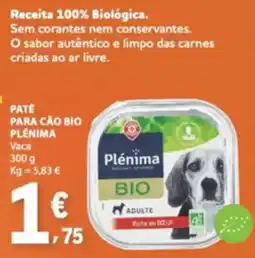 E.Leclerc Patê para cão bio plénima promoção