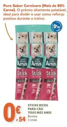 E.Leclerc Sticks ricos para cao tous mes amis promoção