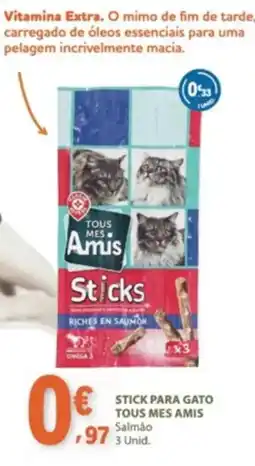 E.Leclerc Stick para gato tous mes amis promoção