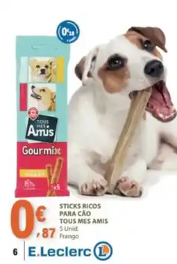 E.Leclerc Sticks ricos para cao tous mes amis promoção