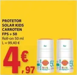 E.Leclerc Protetor solar kids carroten fps +50 promoção