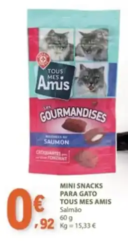 E.Leclerc Mini snacks para gato tous mes amis promoção