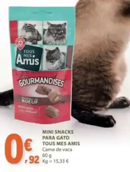 E.Leclerc Mini snacks para gato tous mes amis promoção