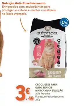E.Leclerc Croquetes para gato senior marca guia seleção promoção