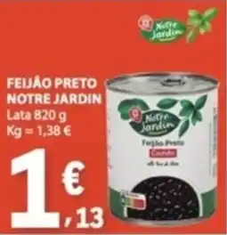 E.Leclerc Feijão preto notre jardin promoção