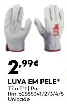 Bricomarché luva em pele* promoção