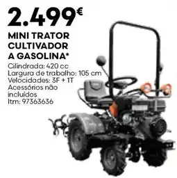 Bricomarché mini trator cultivador a gasolina promoção