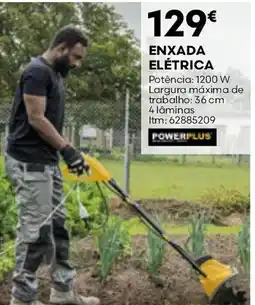 Bricomarché enxada elétrica powerplus promoção
