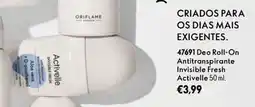 Oriflame Deo Roll-On Antitranspirante Invisible Fresh Activelle promoção