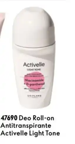 Oriflame Deo Roll-on Antitranspirante Activelle Light Tone promoção