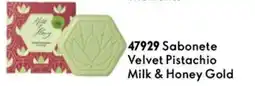 Oriflame Sabonete velvet pistachio milk & honey gold promoção