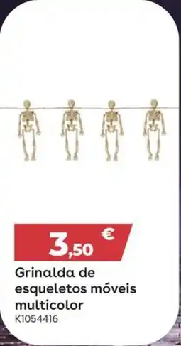 Toys R Us Grinalda de esqueletos móveis multicolor promoção