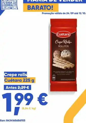 Crepe rolls Cuétara