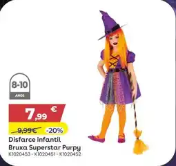 Toys R Us Disfarce infantil Bruxa Superstar Purpy promoção