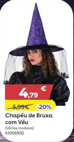 Toys R Us Chapéu de Bruxa com Véu promoção