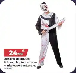 Toys R Us Disfarce de adulto Palhaço Impiedoso com mini peruca e máscara promoção