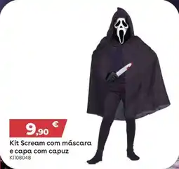 Toys R Us Kit Scream com máscara e capa com capuz promoção