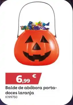 Toys R Us Balde de abóbora porta-doces laranja promoção
