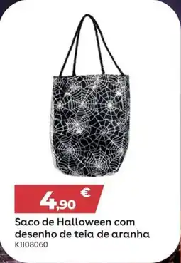 Toys R Us Saco de Halloween com desenho de teia de aranha promoção