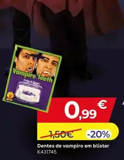 Toys R Us Dentes de vampiro em blister promoção